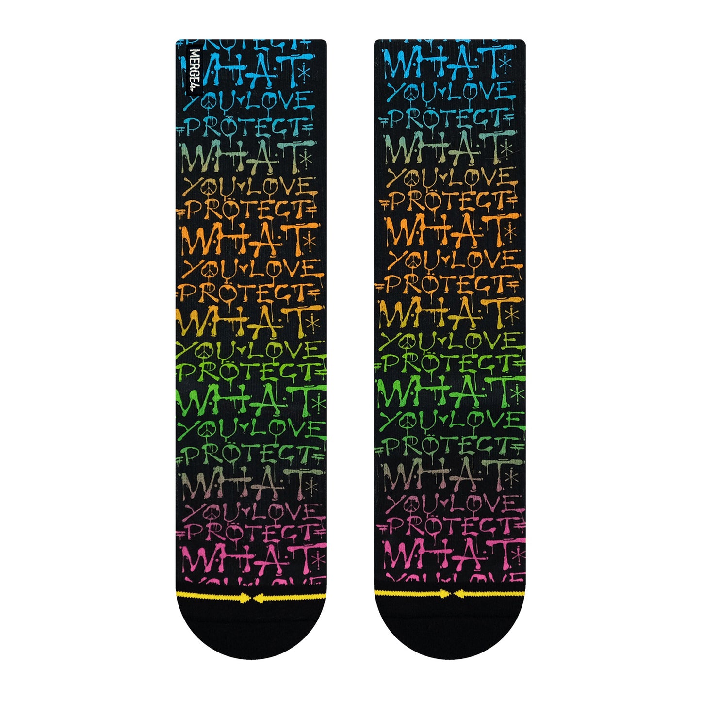 MERGE4 TAYLOR REINHOLD PROTECT WHAT YOU LOVE Socks