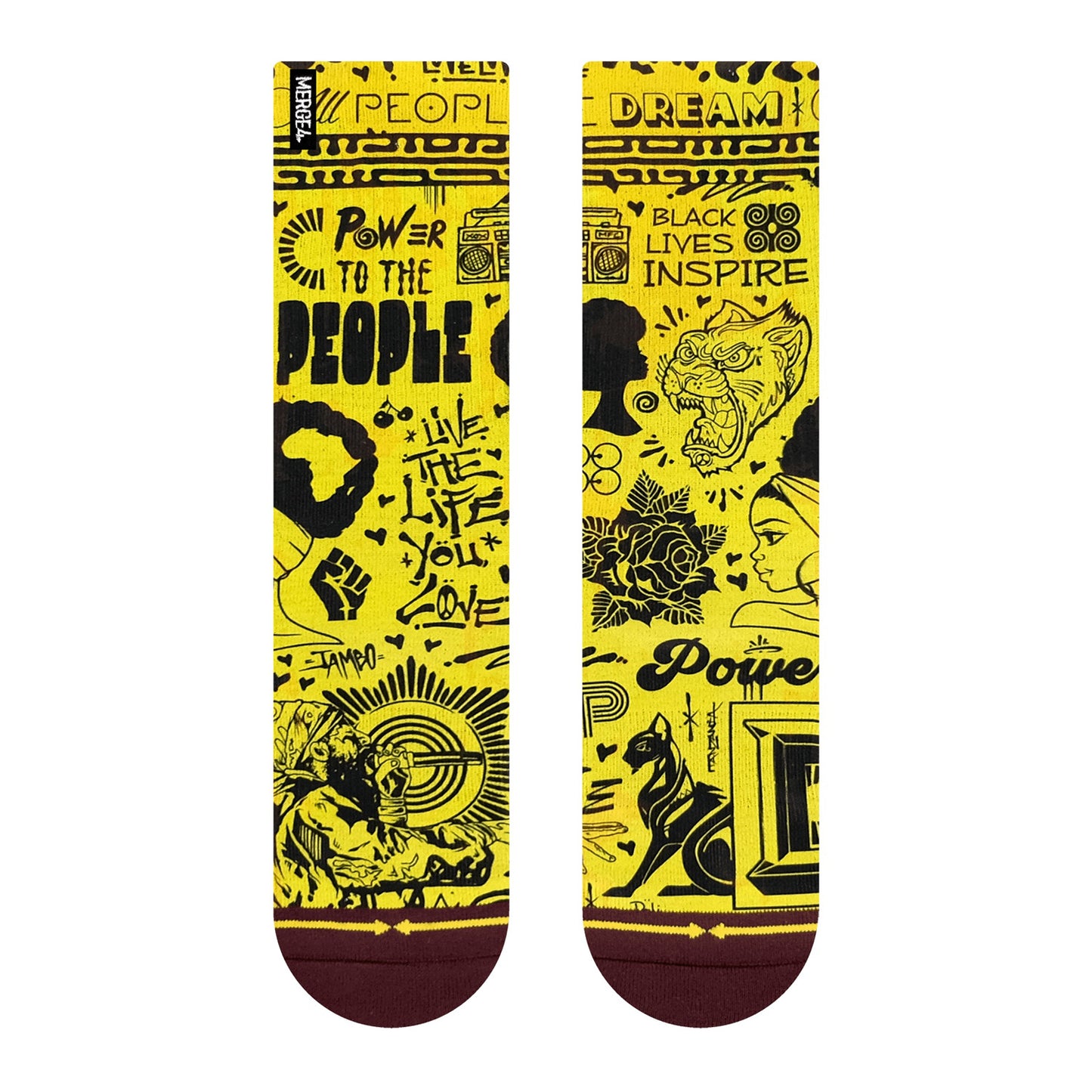MERGE4 TR POWER TO THE PEOPLE Socks