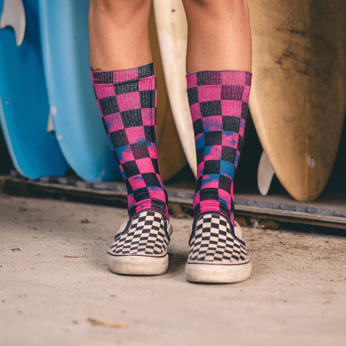 MERGE4 CHECKMATE socks