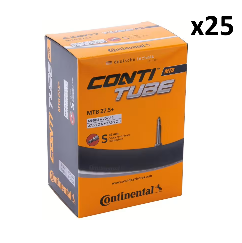 CONTINENTAL inner tube 27.5x2.60-2.80 Presta 42mm (set of 25)