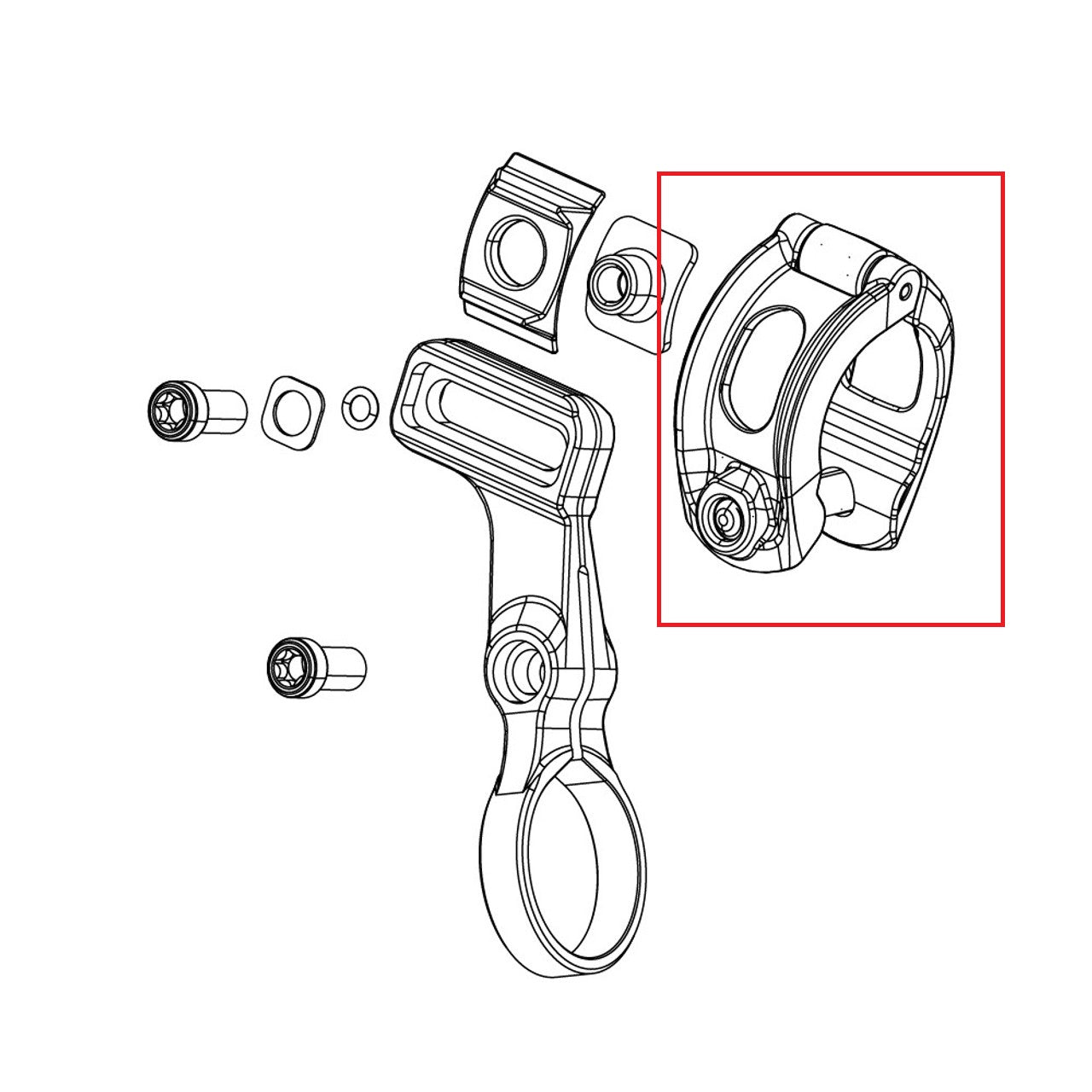 SRAM MMX Hanger Clamp for AXS POD Control (x1)