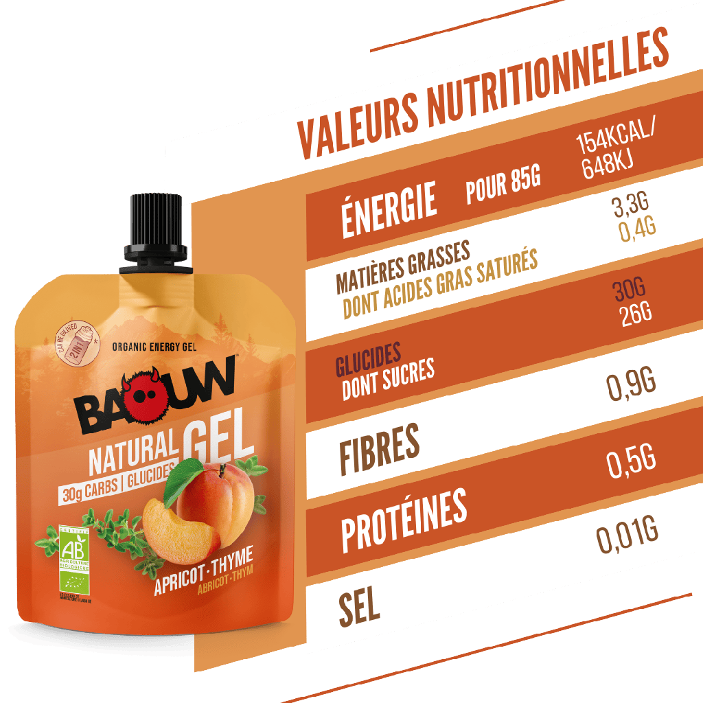 BAOUW Organic Apricot-Thyme Energy Gel (85g)
