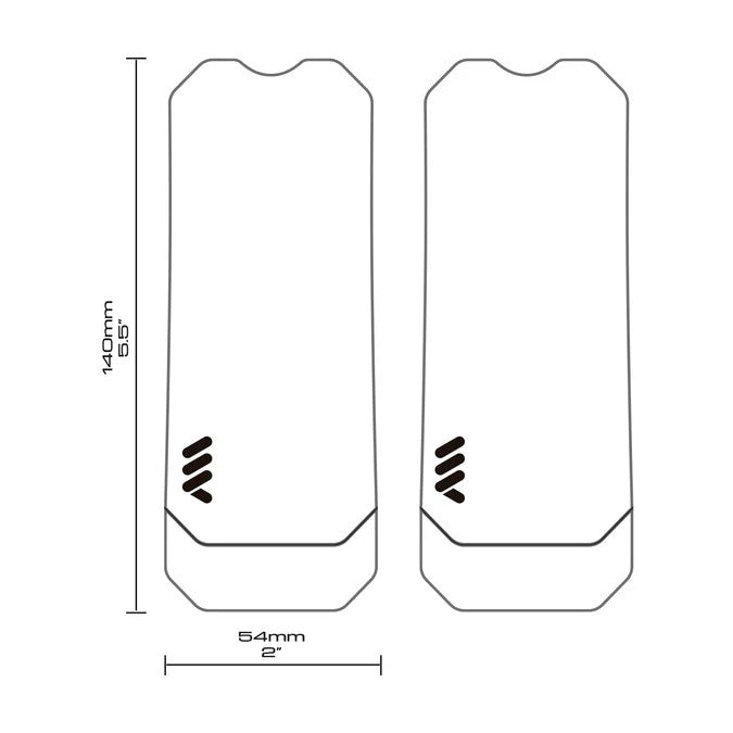ALL MOUNTAIN STYLE adhesive crankset protector Black