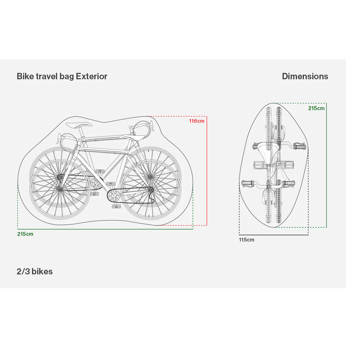 Protective Cover for BUDS CAR BIKE RACK AND RAIN COVER 2/3 Bikes