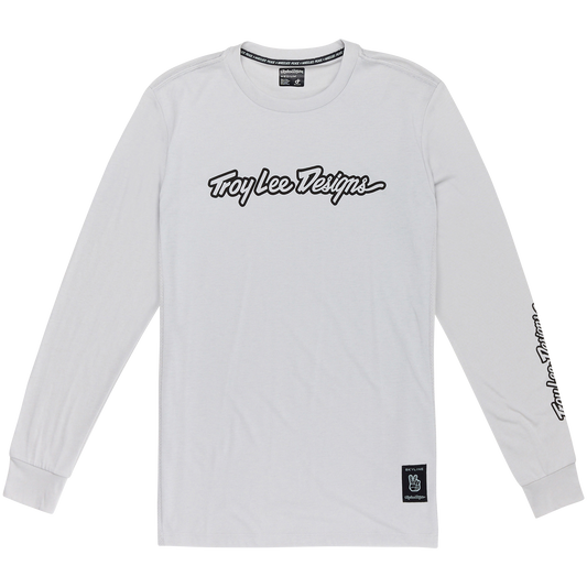 TROY LEE DESIGNS SKYLINE RIDE TEE SIGNATURE Jersey Long Sleeve Grey 2025