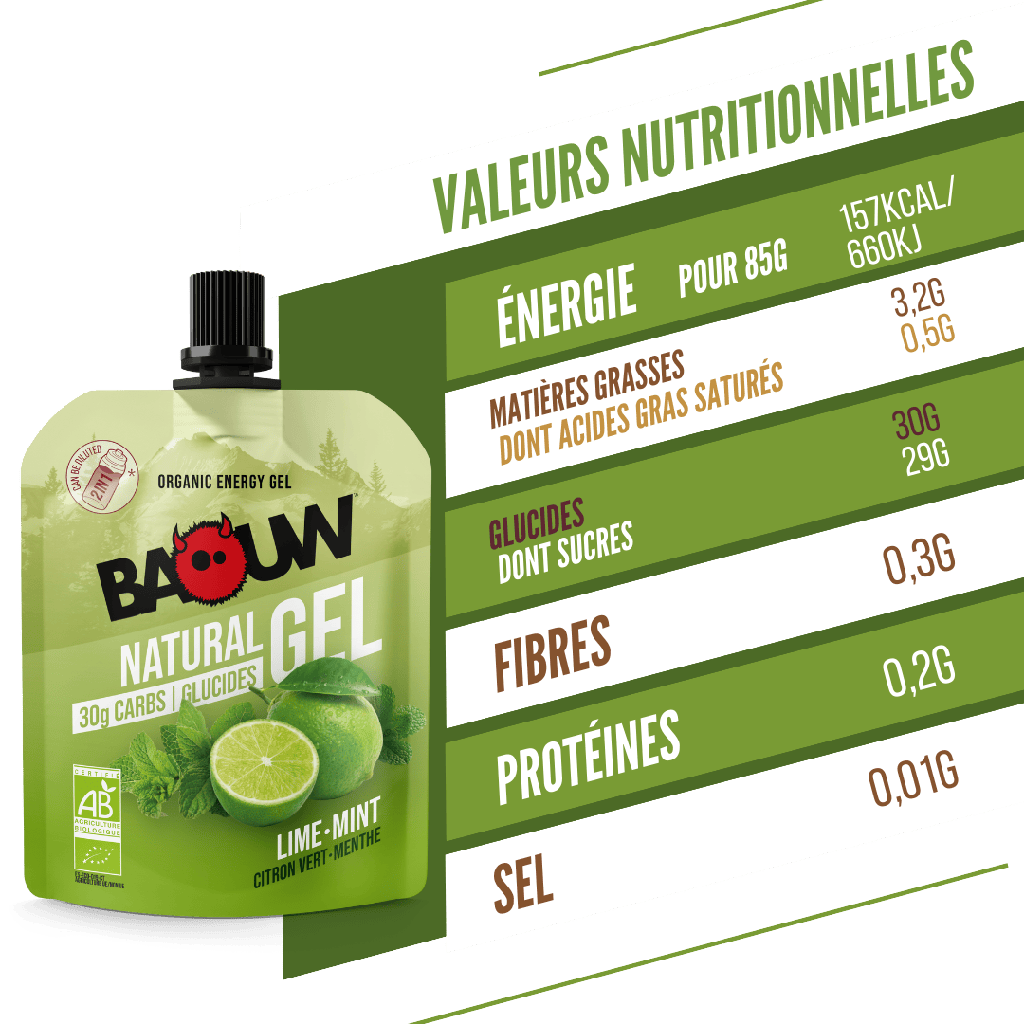 BAOUW ORGANIC Lime/Mint Energizing Gel (85g)