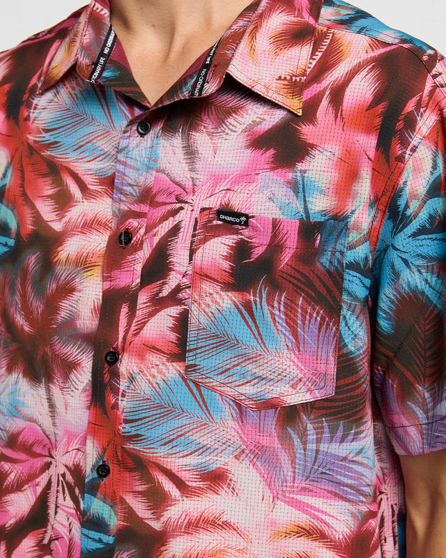 DHARCO TECH NEBULA Short Sleeve Shirt Pink