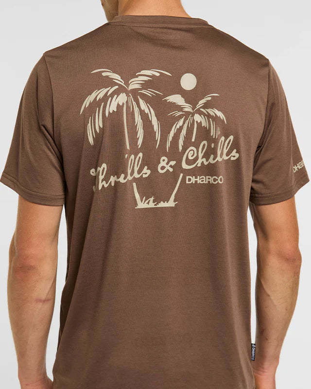 T-Shirt DAHRCO TECH HUSK Short Sleeve Brown