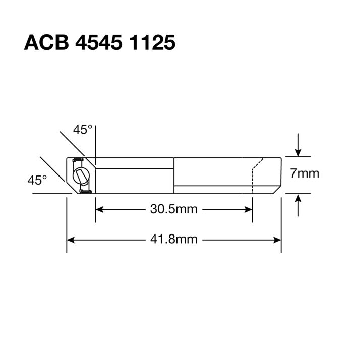 Steering Bearing ENDURO BEARINGS 1125 SS - 440c Stainless - 30,5x41,8x6,5 (45x45°) ACB
