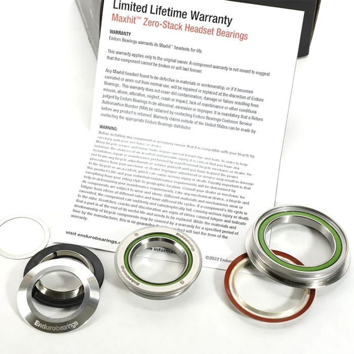 ENDURO BEARINGS Maxhit headset 1"1/8 - 1.5" ZS44mm/ZS56mm Black