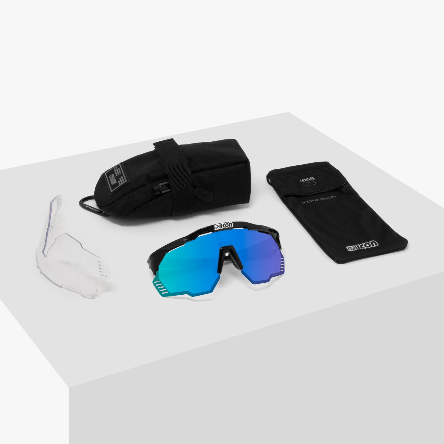 Goggles SCICON AEROSHADE KUNKEN Black Multimirror Blue