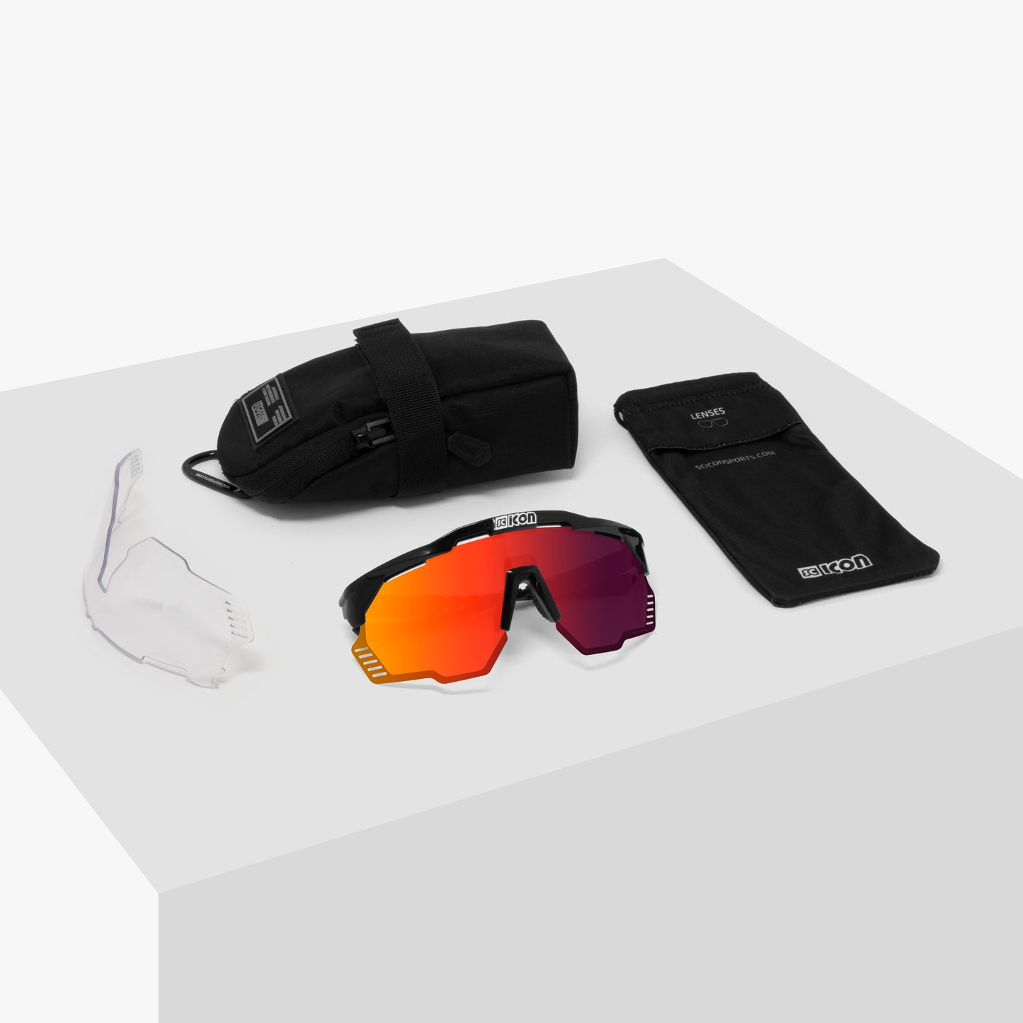 Goggles SCICON AEROSHADE KUNKEN White Multimirror Red