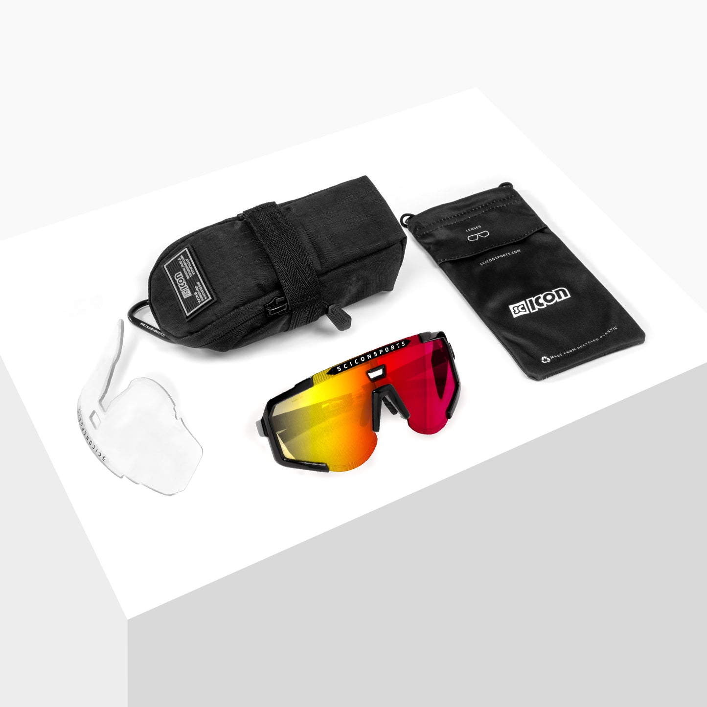 Glasses SCICON AEROSCOPE Black Multimirror Blue