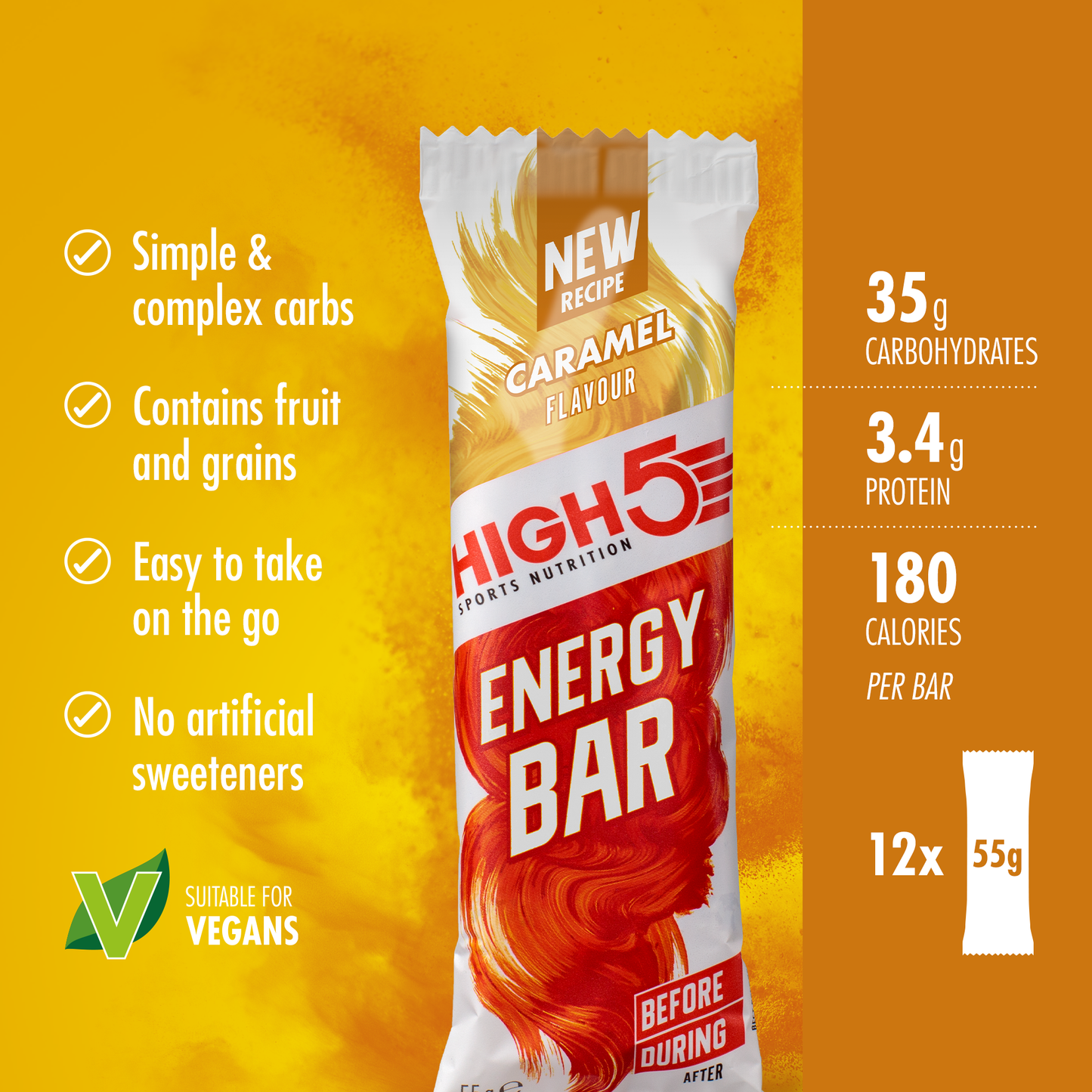HIGH5 ENERGY BAR (55g) Caramel