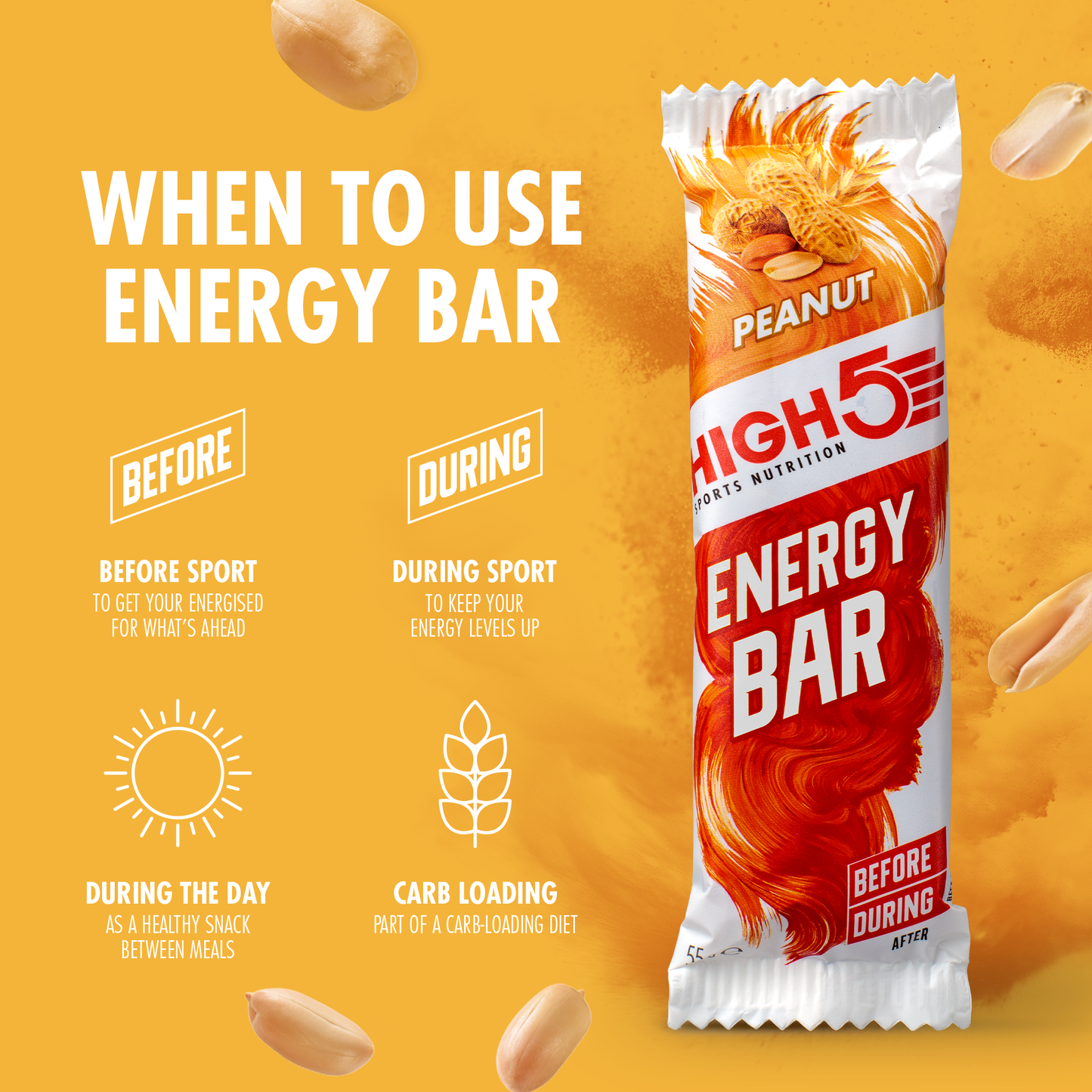 HIGH5 ENERGY BAR (55g) Peanut