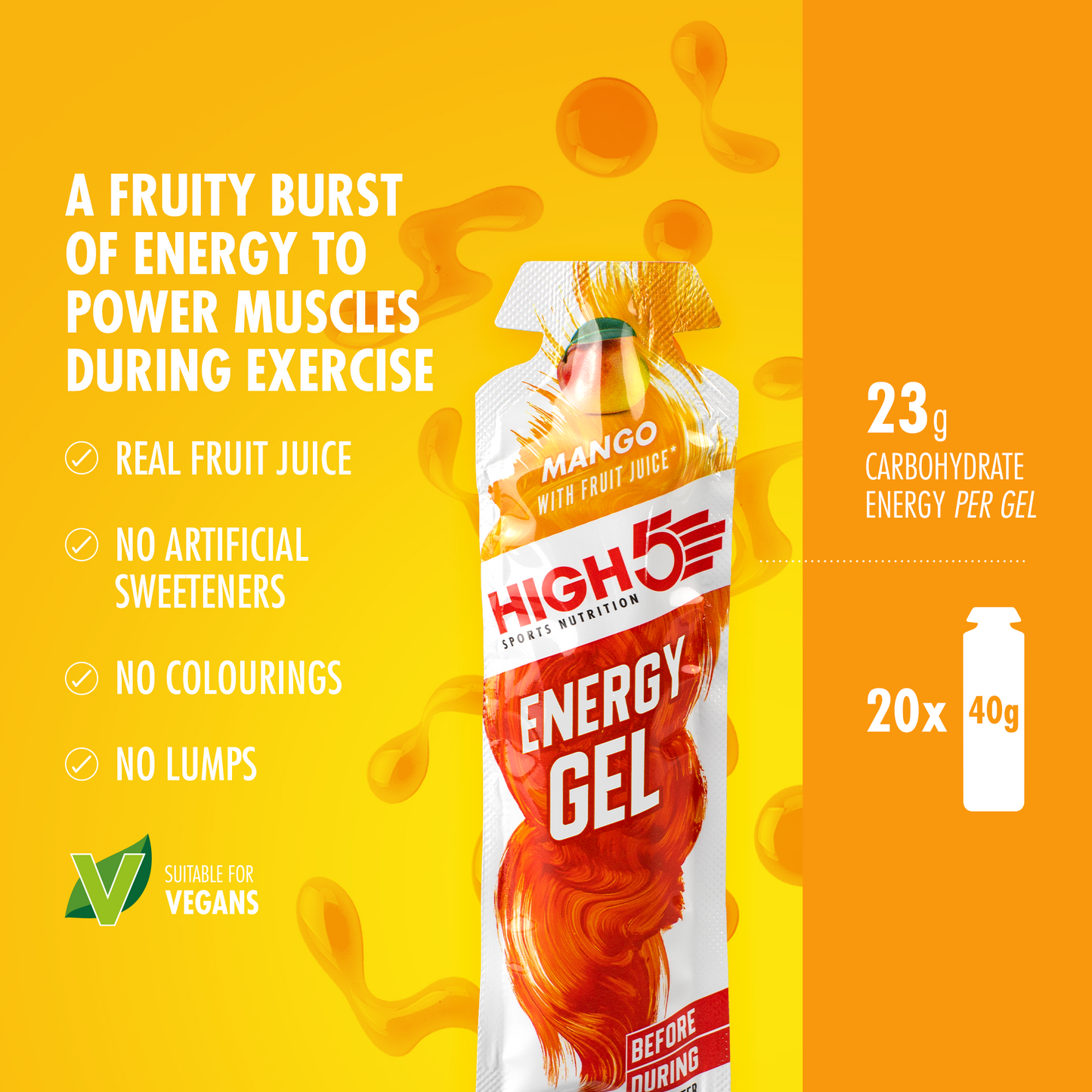 HIGH5 ENERGY GEL (40g) Mango