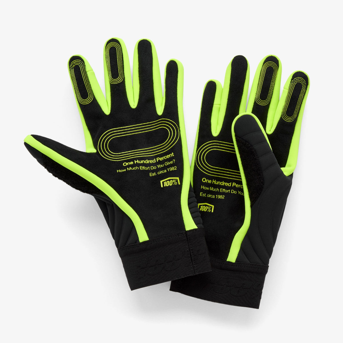 100% BRISKER XTREME Gloves Black/Yellow