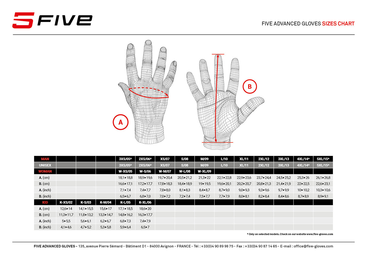 FIVE BMX RACE Junior Gloves in Neon Orange
