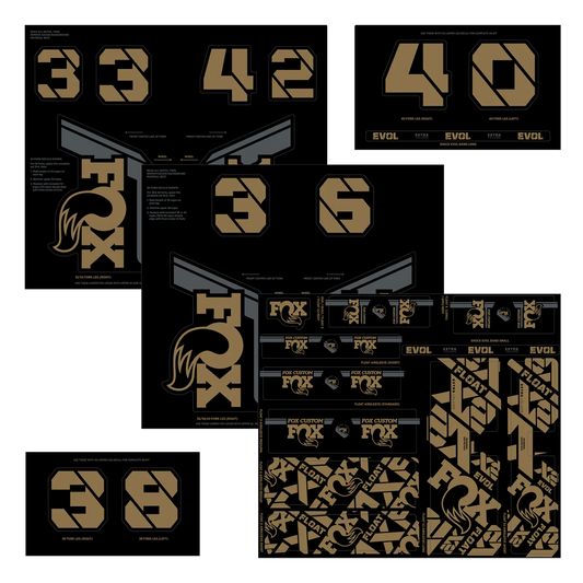 FOX Kashima Fork and Shock Stickers Kit