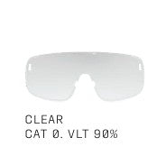 POC DEVOUR MID + Black Glasses Clarity Trail Partly Sunny Silver