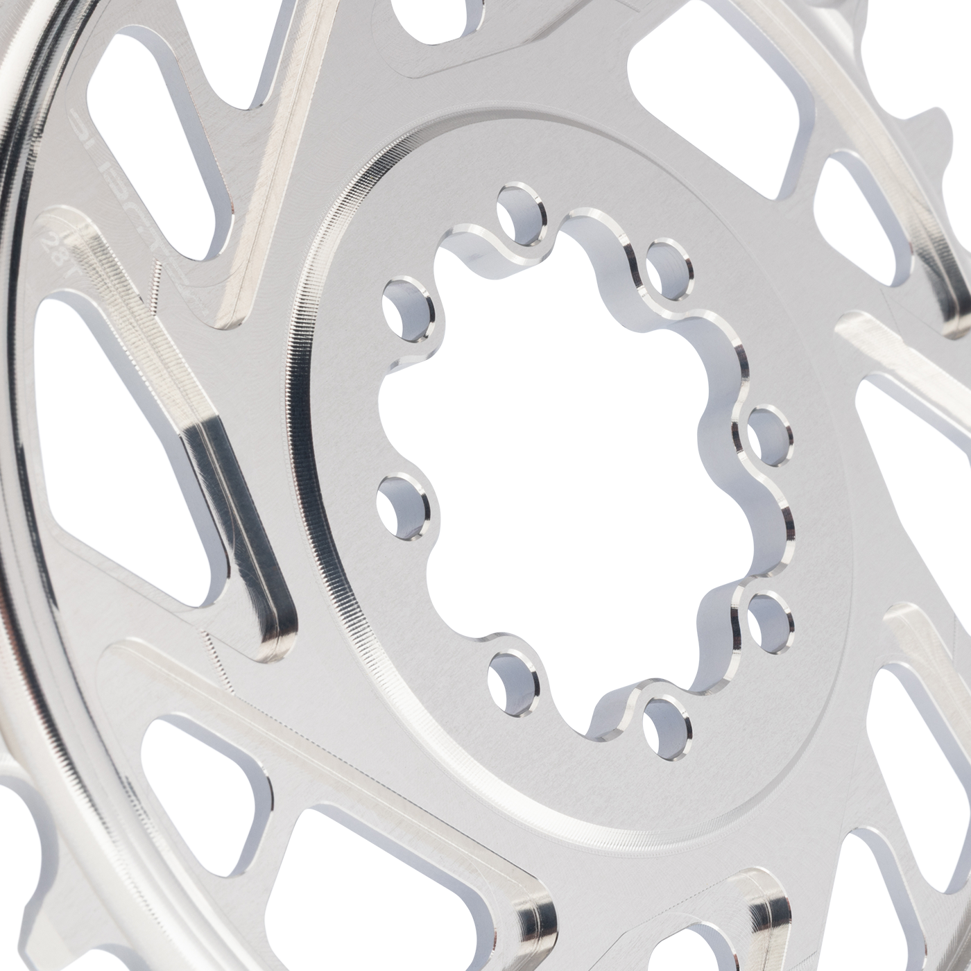 Chainrings Mono BURGTEC THICK THIN 12 Speed BOOST Direct Mount 8 Screws T-Type Narrow Wide Offset 3mm Silver