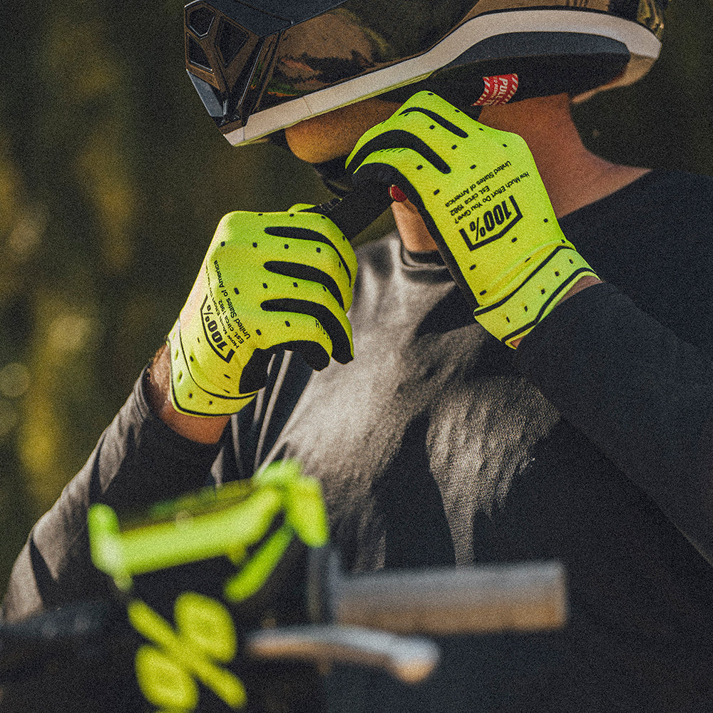 100% RIDEFIT Gloves Yellow