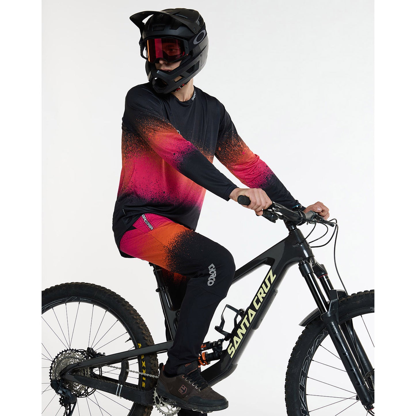 DHARCO GRAVITY BLACK SNAKE Pants Black/Orange