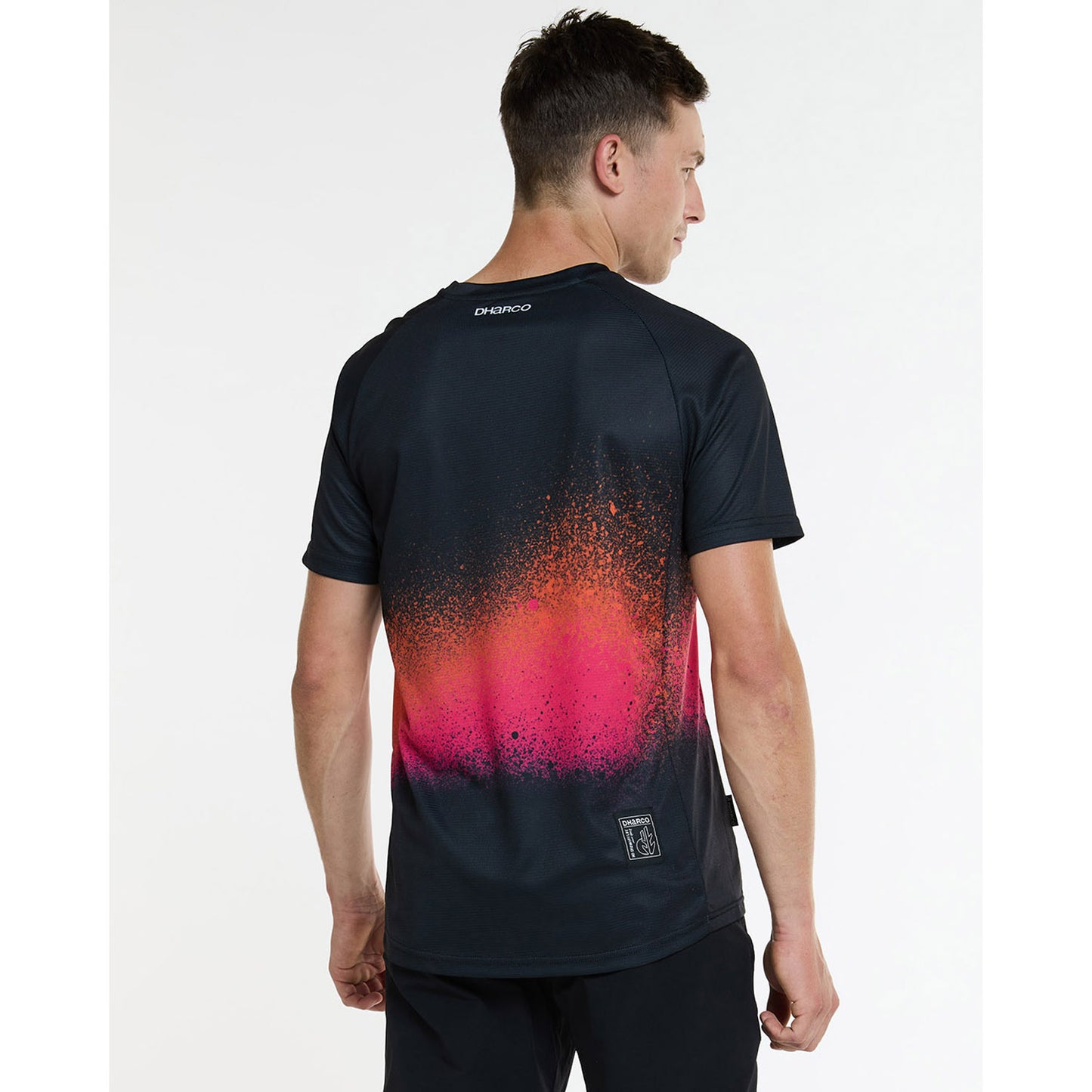 DHARCO BLACK SNAKE Short Sleeve Jersey Black/Orange