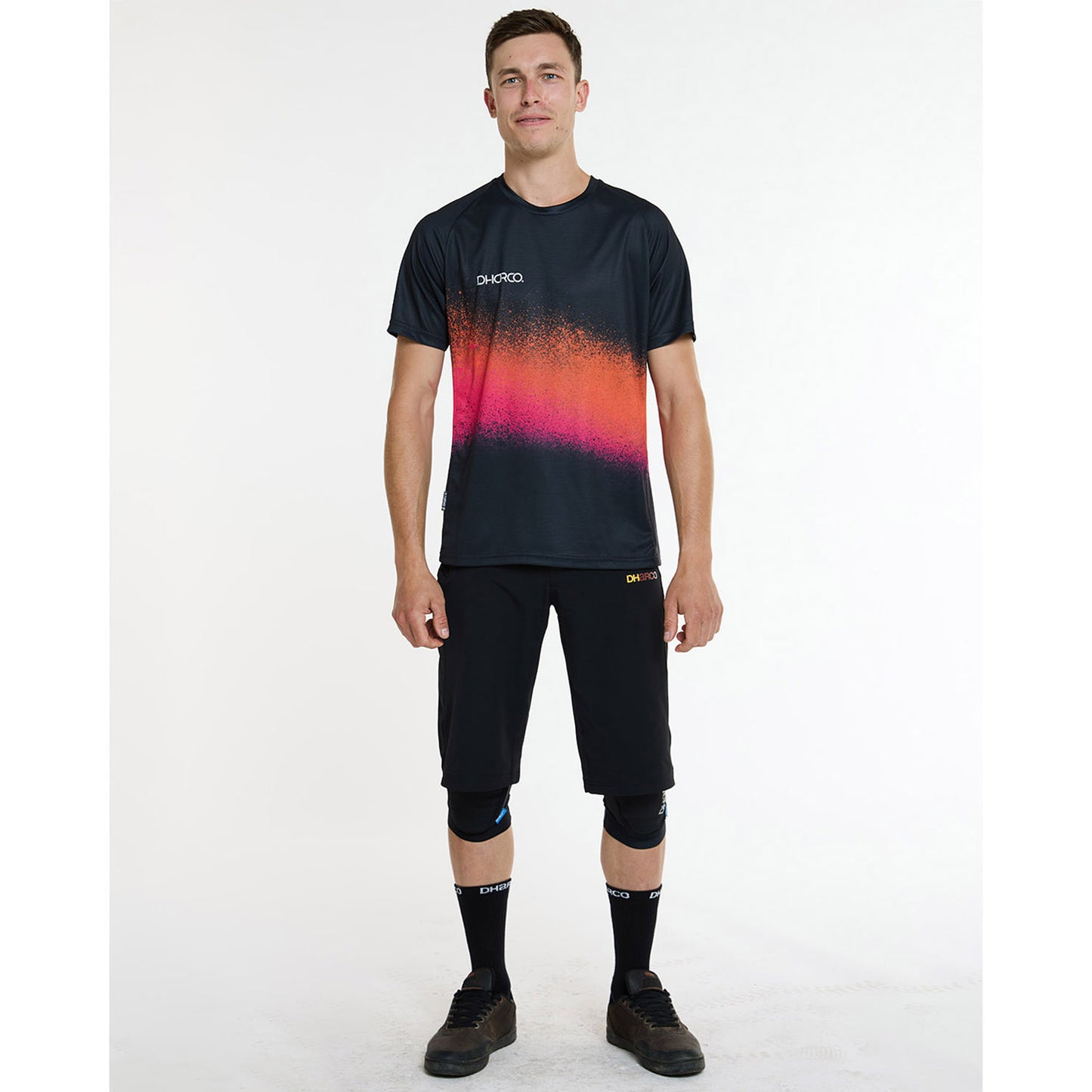 DHARCO BLACK SNAKE Short Sleeve Jersey Black/Orange