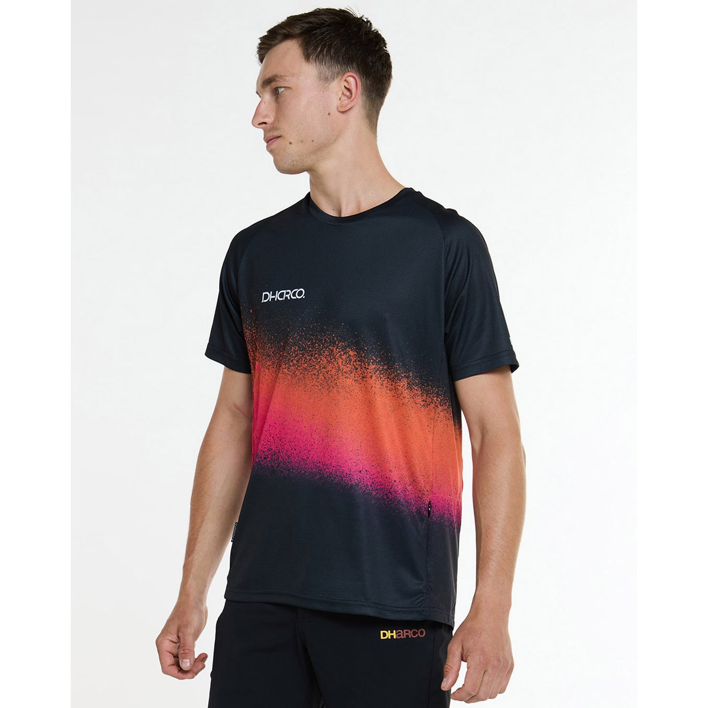 DHARCO BLACK SNAKE Short Sleeve Jersey Black/Orange