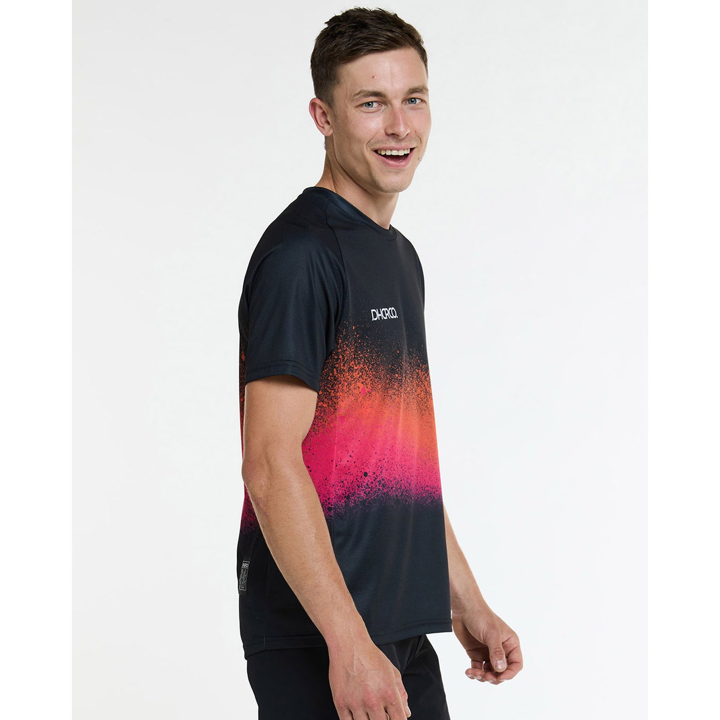 DHARCO BLACK SNAKE Short Sleeve Jersey Black/Orange