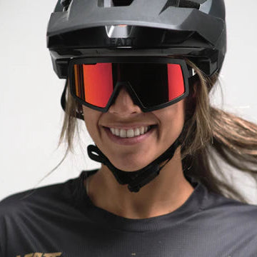 LEATT MADVIZ ONE Glasses Black/White IRIZ Red 15 VLT