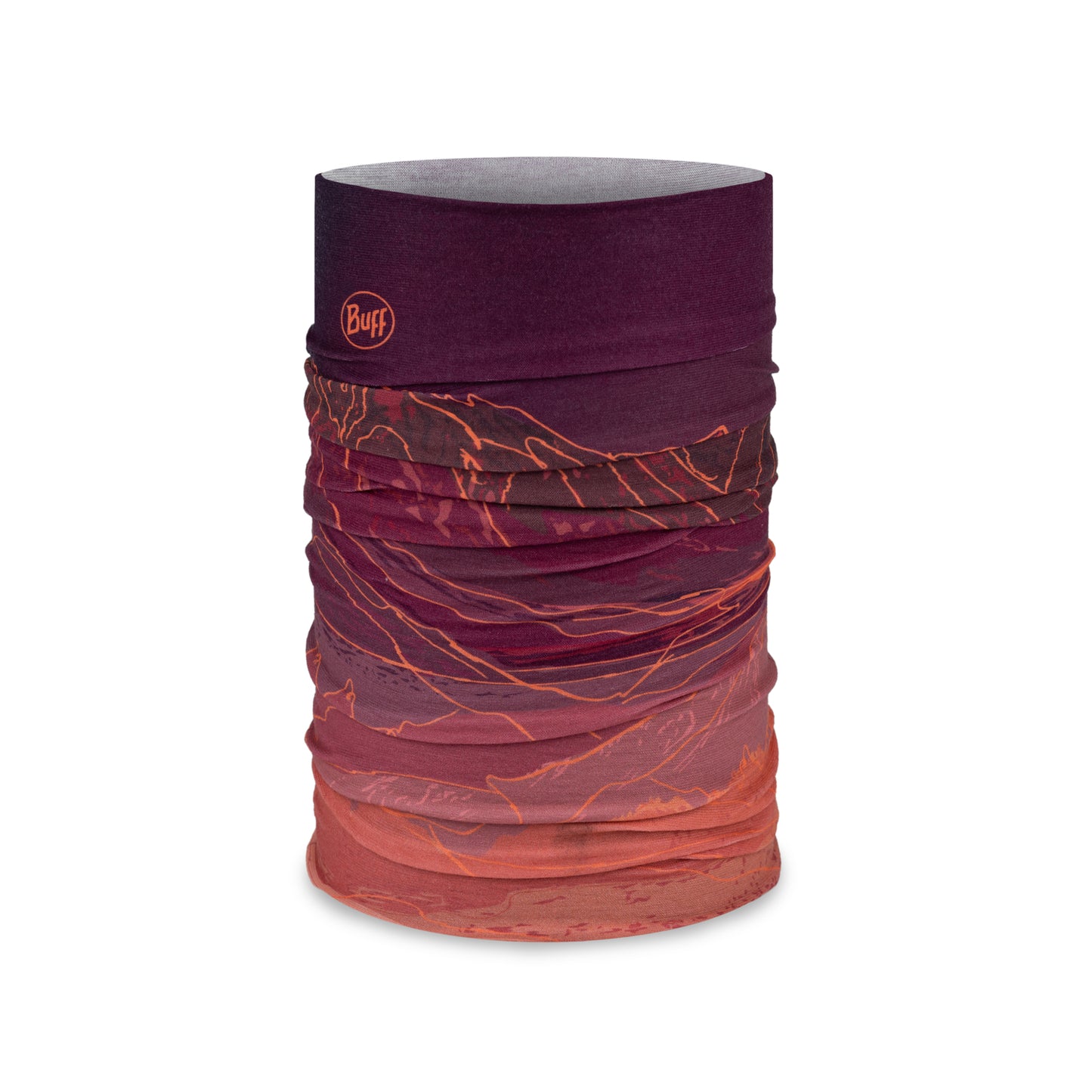 BUFF ORIGINAL ECOSTRETCH Unal Bordeaux/Orange Necklace