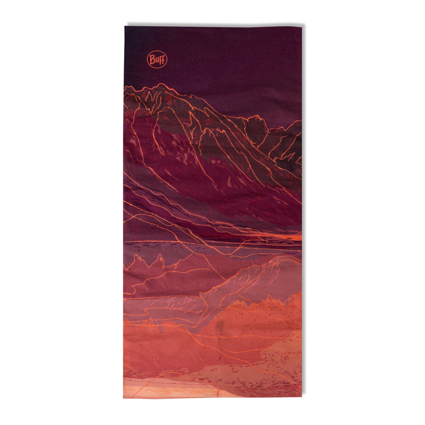 BUFF ORIGINAL ECOSTRETCH Unal Bordeaux/Orange Necklace