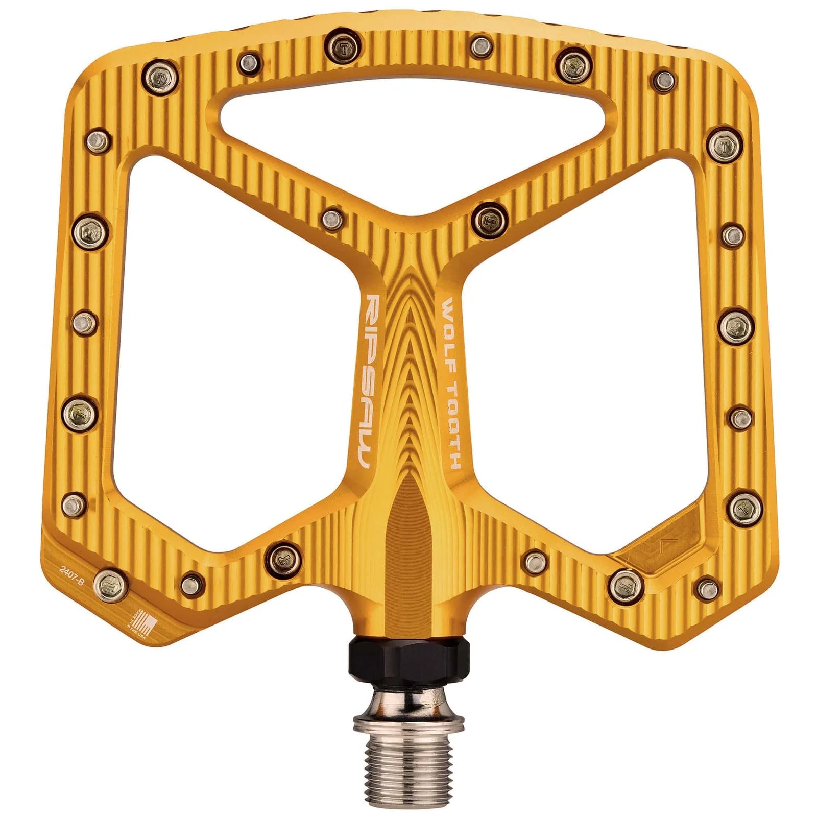 WOLF TOOTH RIPSAW Flat Pedals Gold – Probikeshop