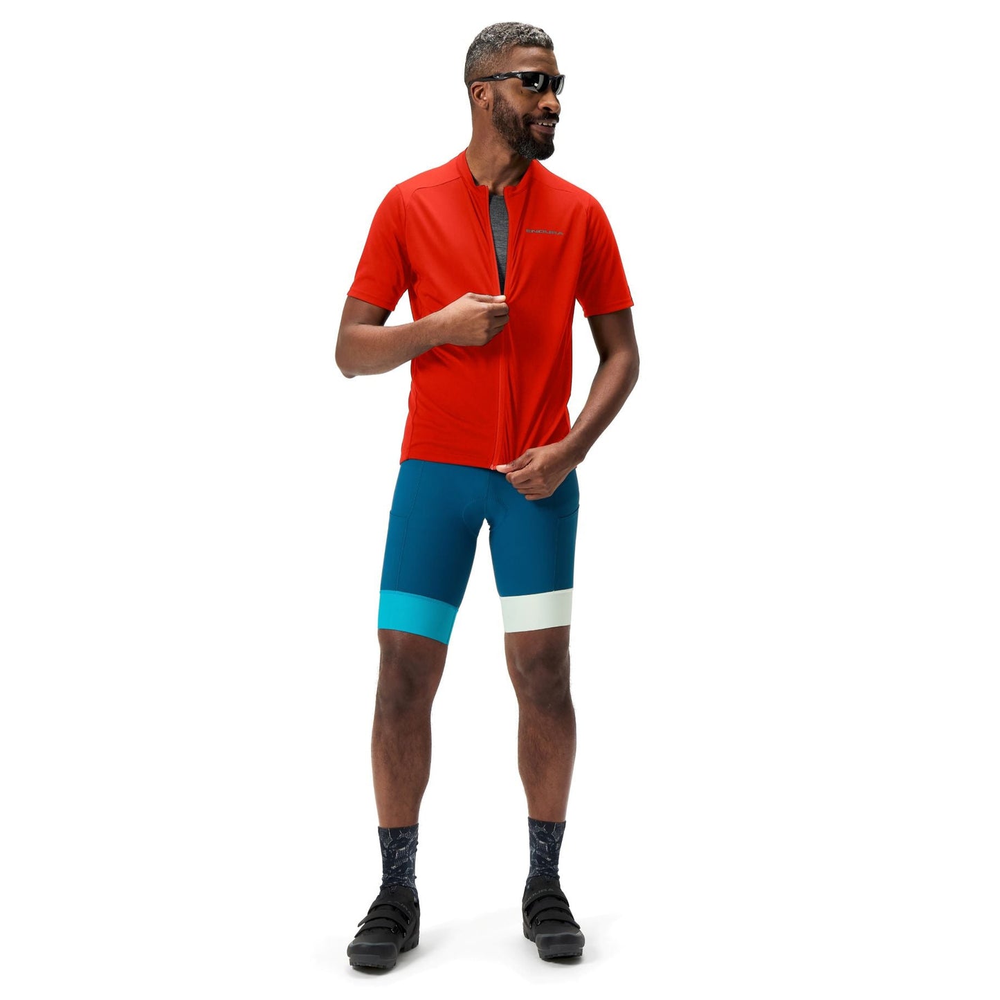 ENDURA LOOP ZIPPED Short Sleeve Jersey Red 2025