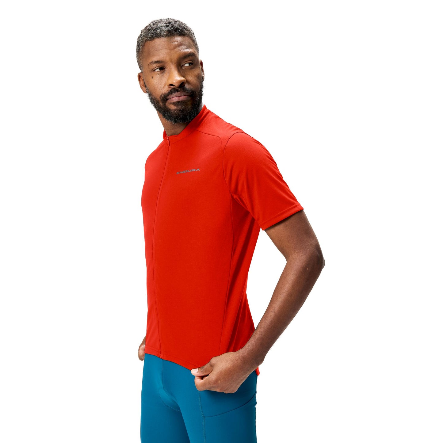 ENDURA LOOP ZIPPED Short Sleeve Jersey Red 2025