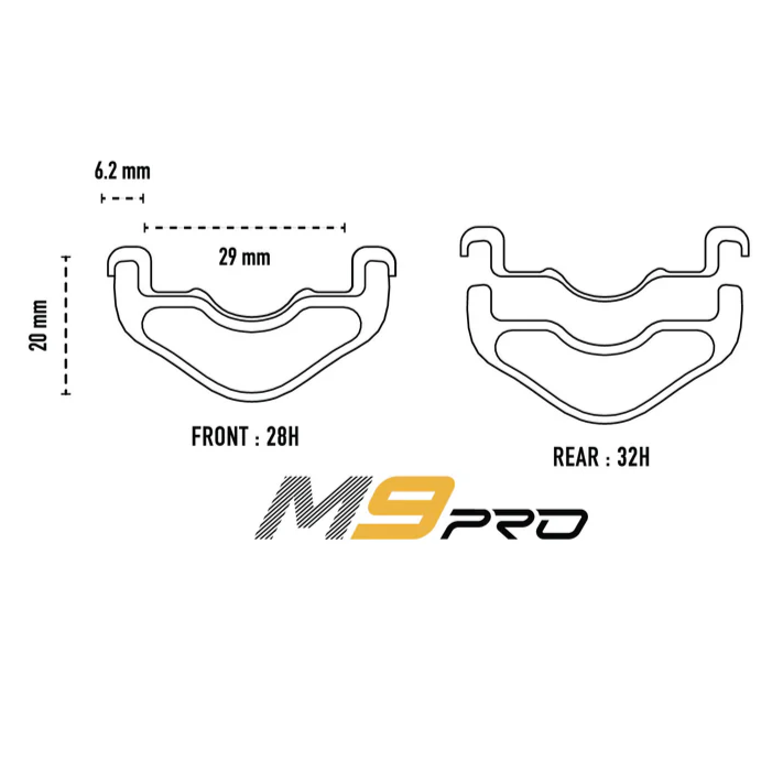 ENVE M9 PRO 29" 29mm front rim