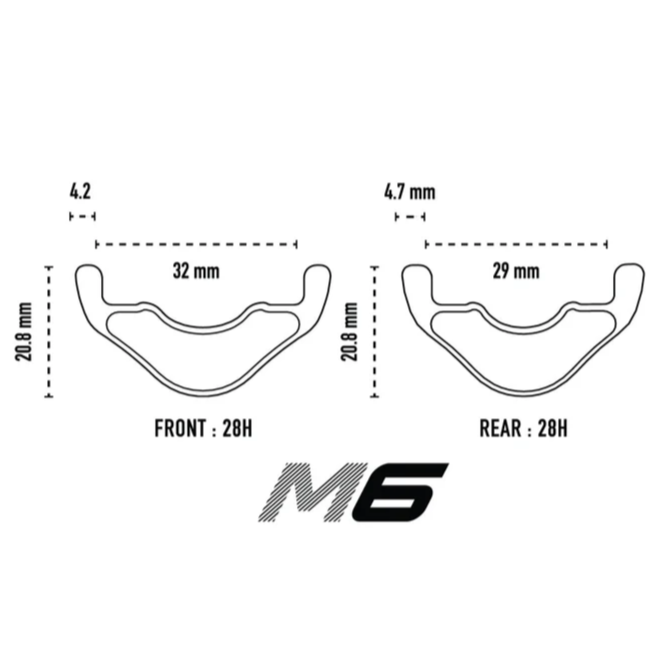 ENVE M6 29" 32mm front rim