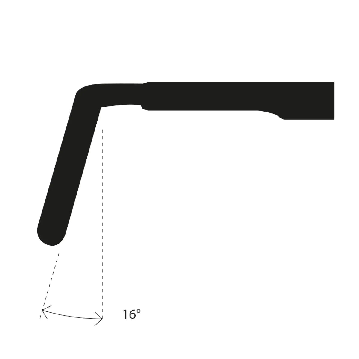 Gravel DEDA SUPERZERO CARBONE UD POB Finish Flare 16° handlebar