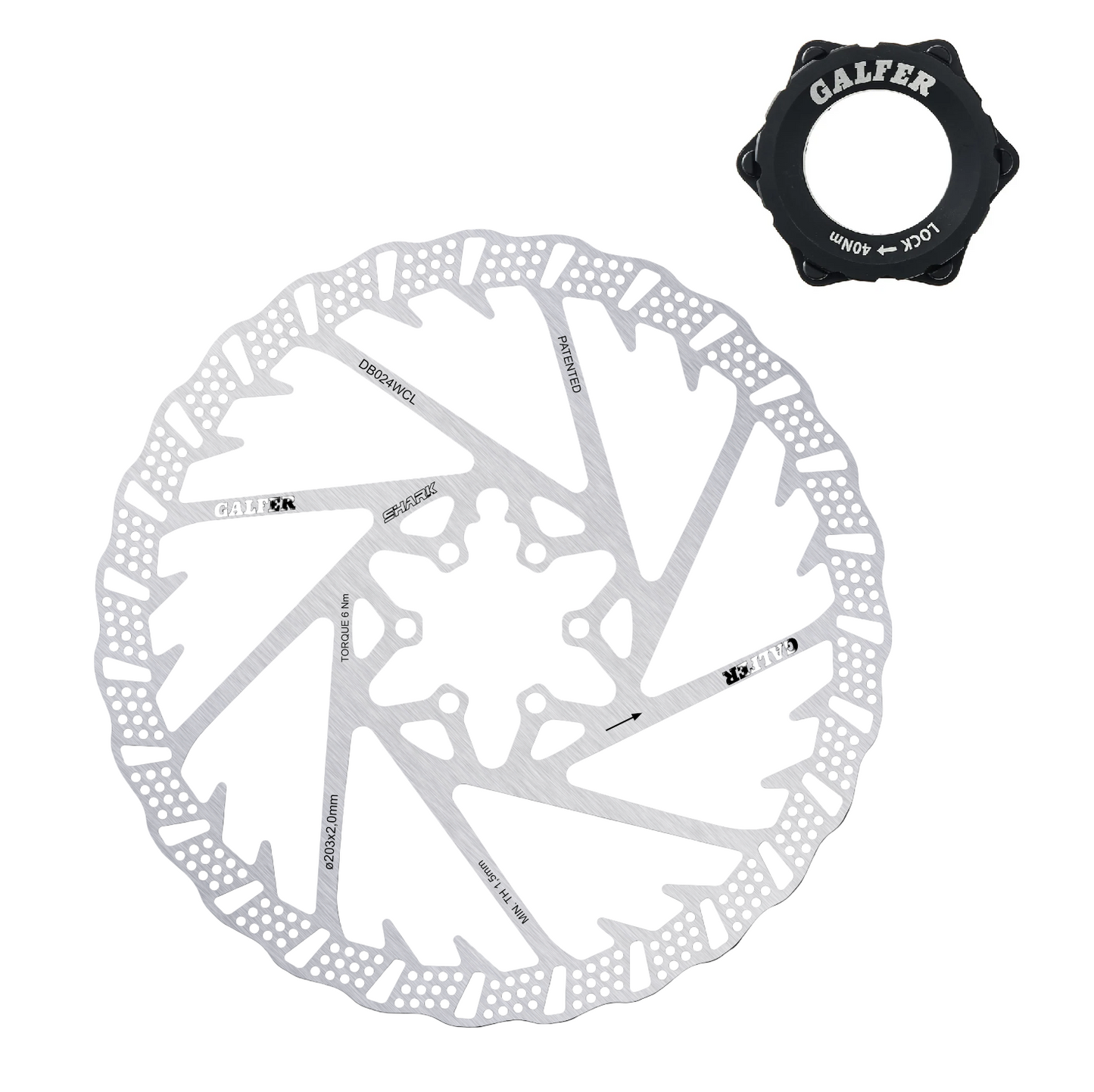 Disc GALFER SHARK 2mm CENTER LOCK