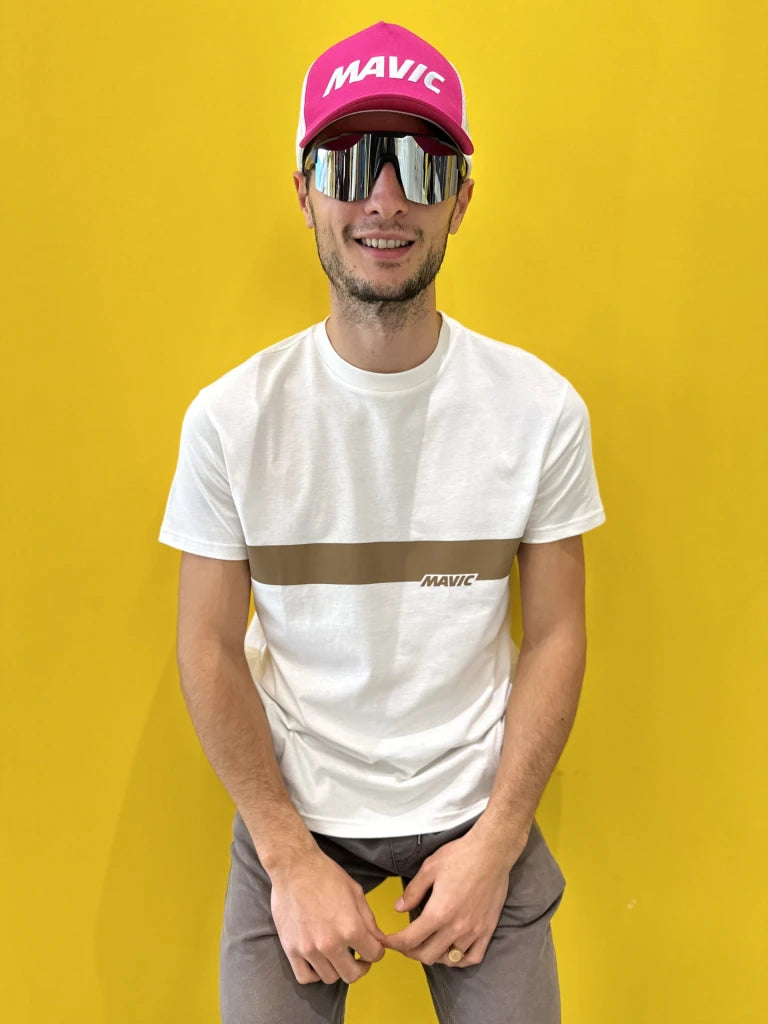 MAVIC CORPORATE STRIPE T-Shirt White