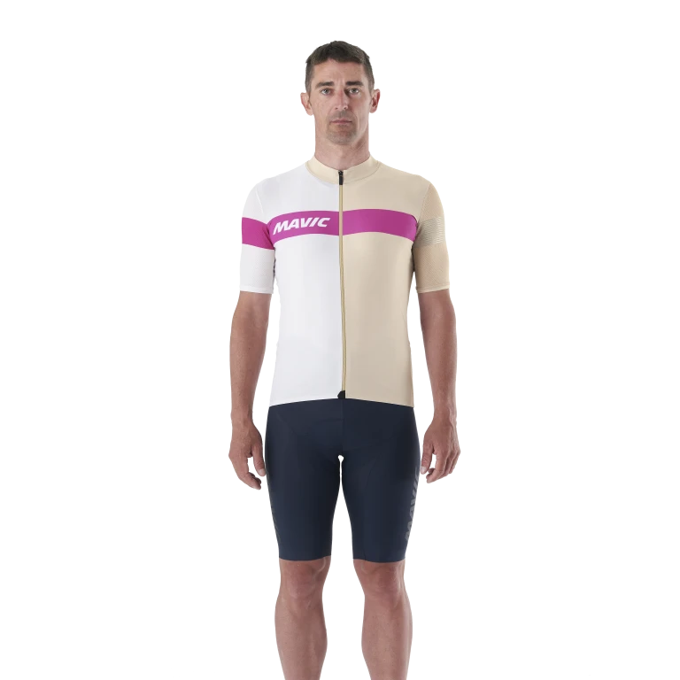 MAVIC KSYRIUM PRO Short Sleeve Jersey Beige