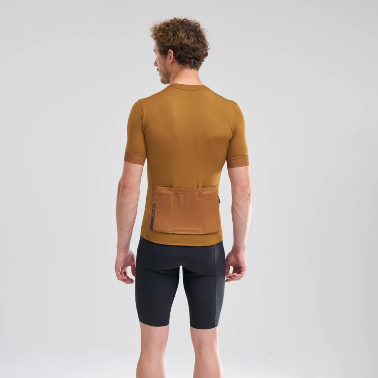 MAVIC AKSIUM Short Sleeve Brown Jersey
