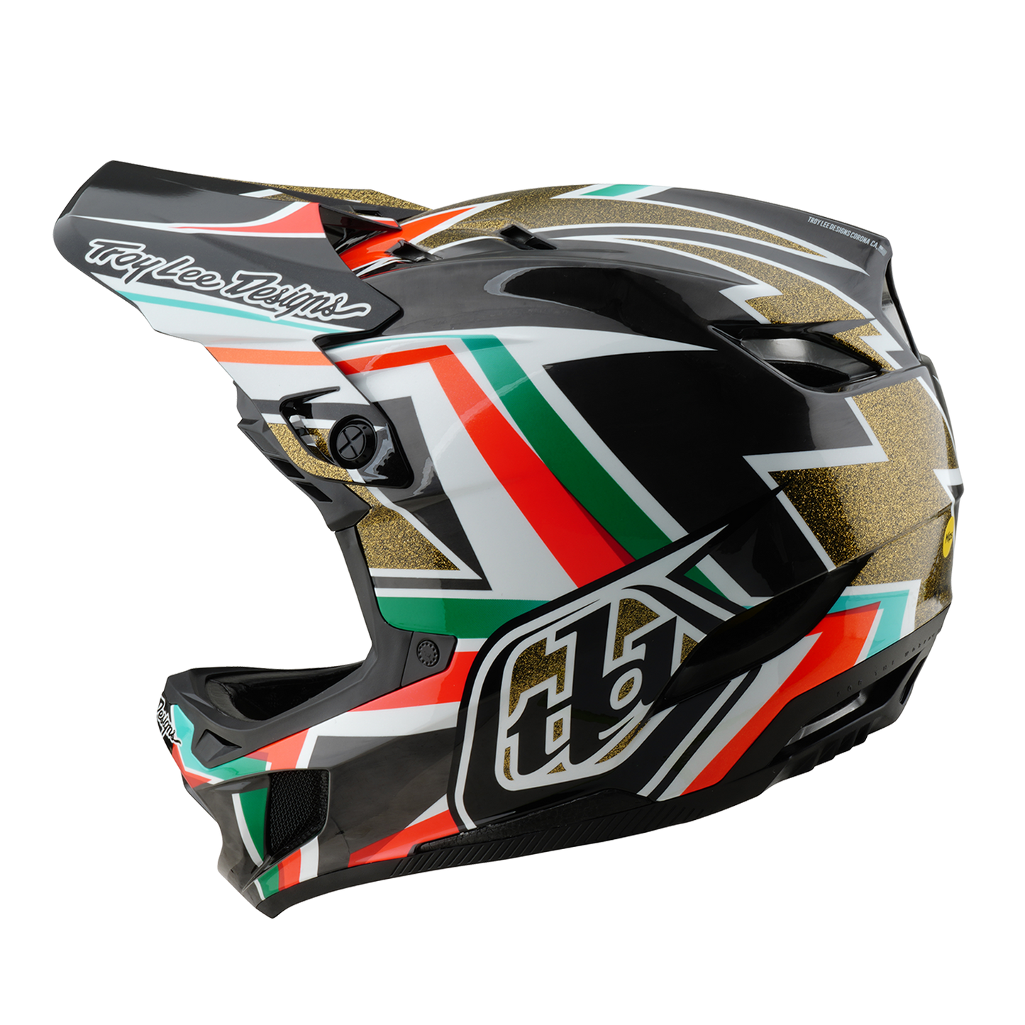 Troy Lee Designs D4 CARBON MIPS FRAMES MTB Helmet Black/Gold