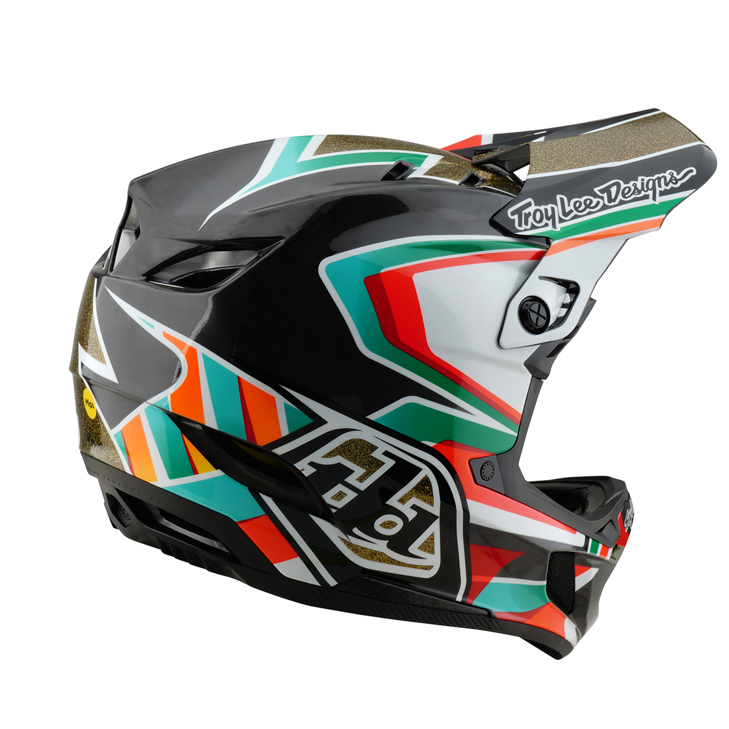 Troy Lee Designs D4 CARBON MIPS FRAMES MTB Helmet Black/Gold