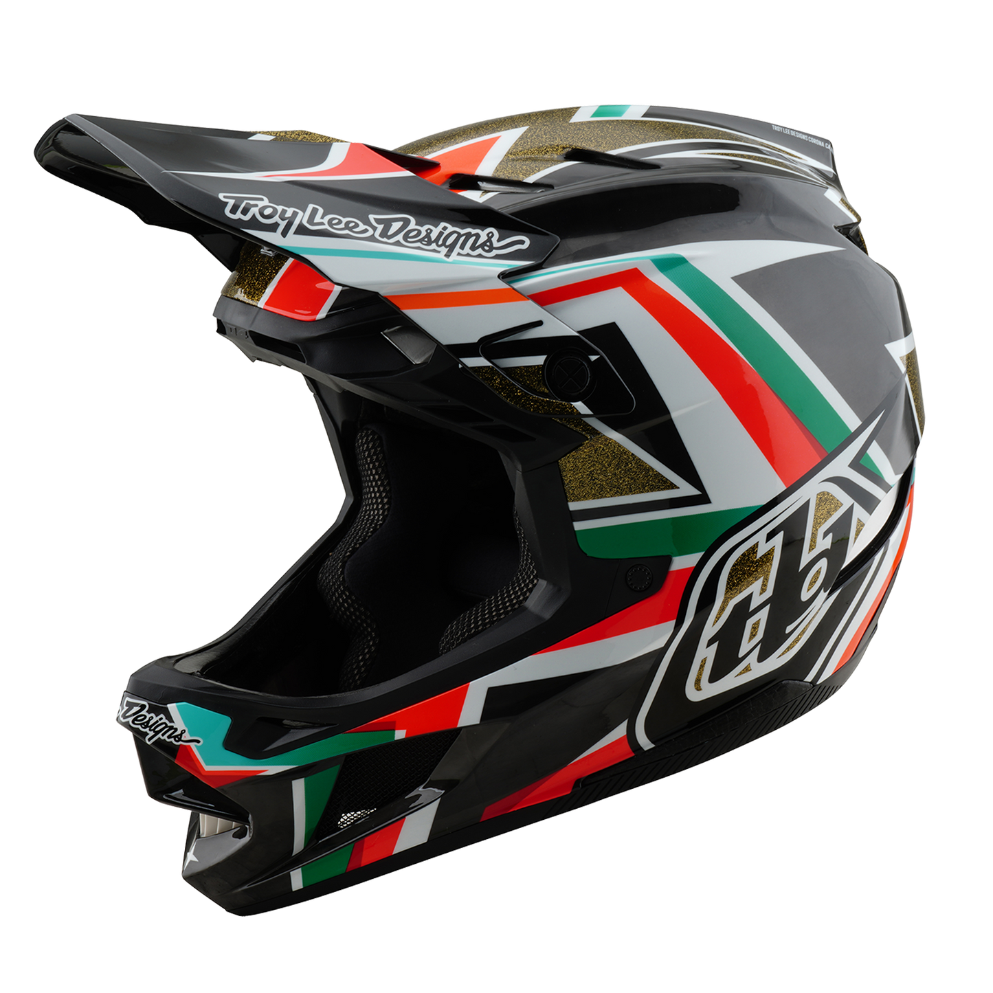 Troy Lee Designs D4 CARBON MIPS FRAMES MTB Helmet Black/Gold