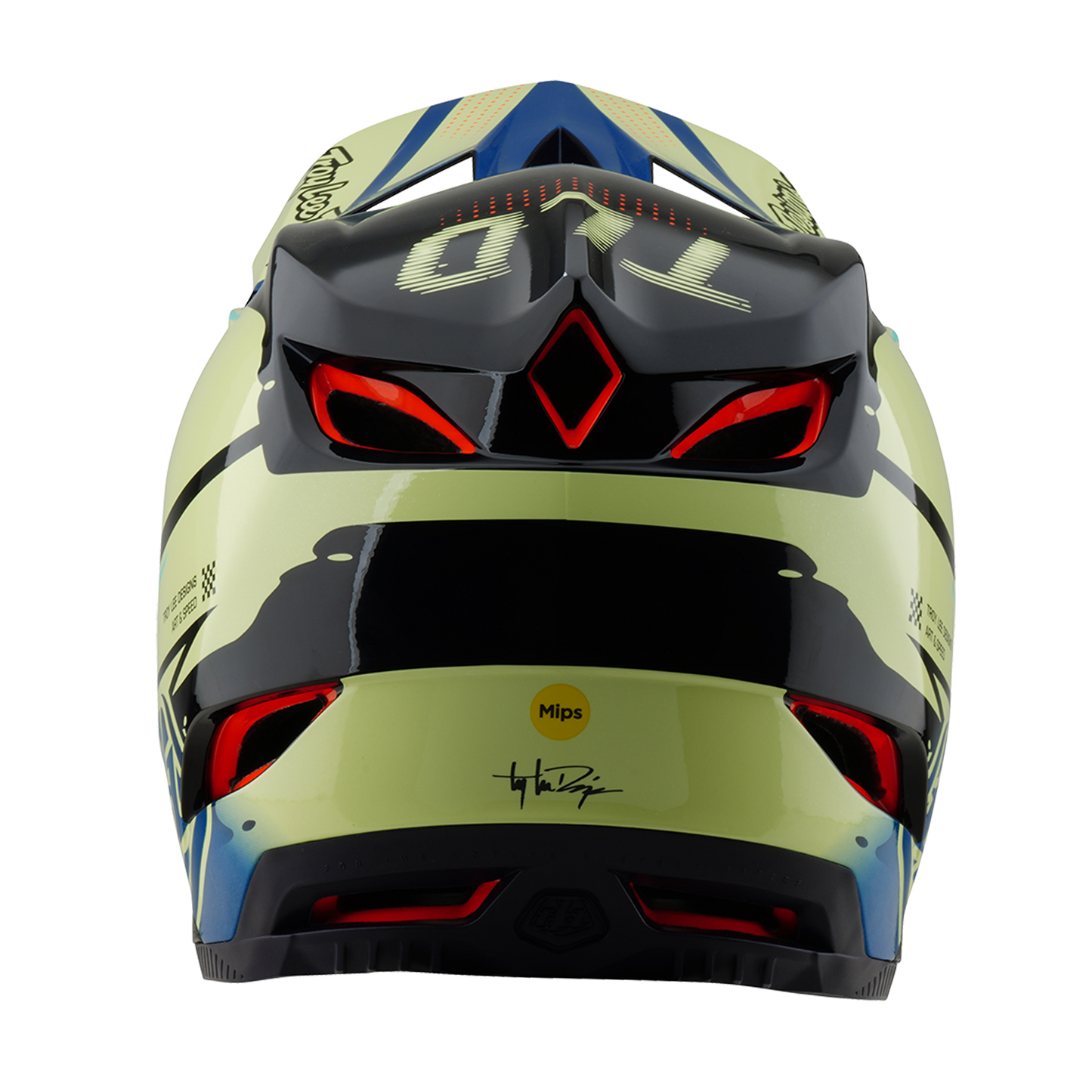 Mountain bike helmet Troy Lee Designs D4 CARBON MIPS Drip Yellow