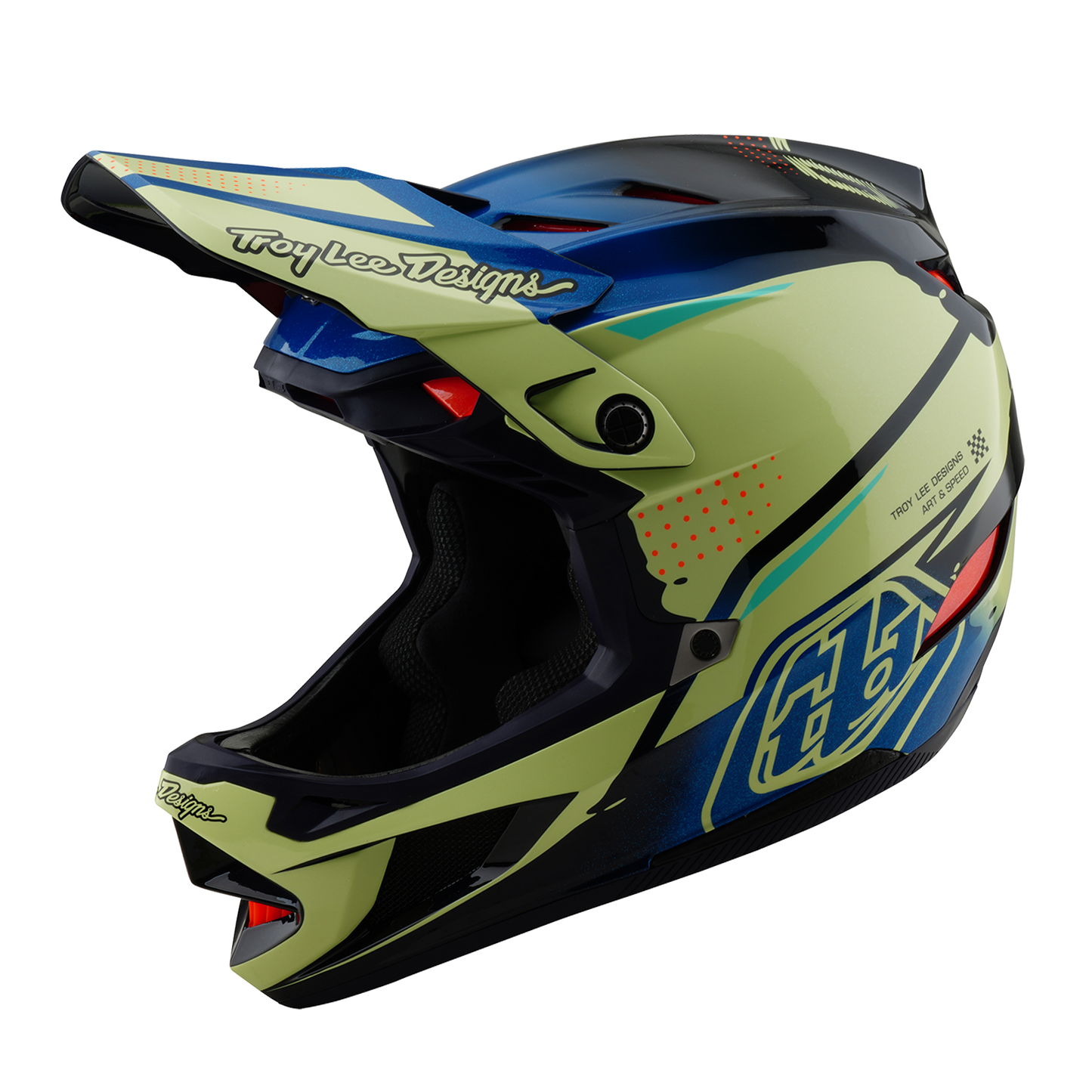 Mountain bike helmet Troy Lee Designs D4 CARBON MIPS Drip Yellow