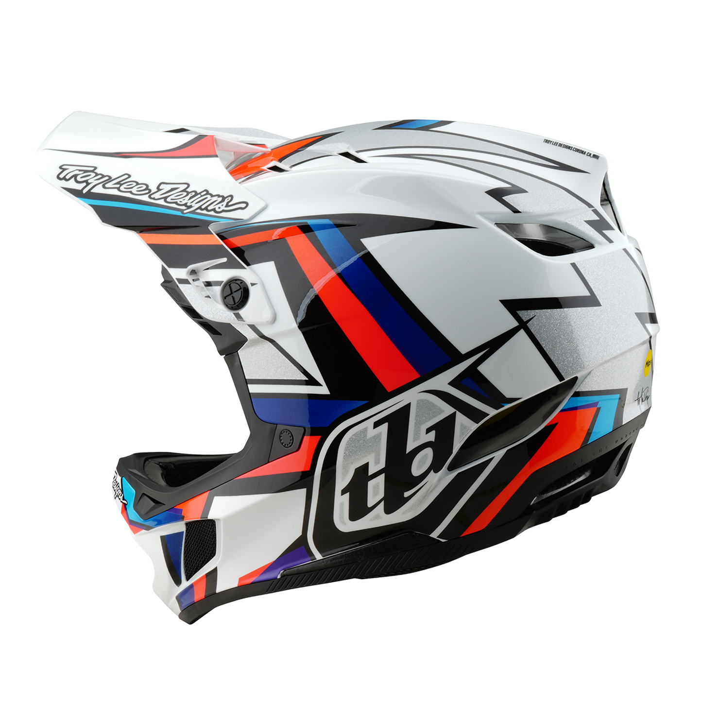 MTB helmet TROY LEE DESIGNS D4 COMPOSITE FRAMES White/Grey 2025
